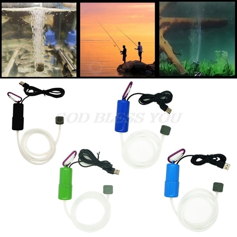 Portable Mini USB Aquarium Fish Tank Oxygen Air Pump Mute Energy Save Compressor Aquatic Terrarium Accessories Drop Shipping ► Photo 1/6