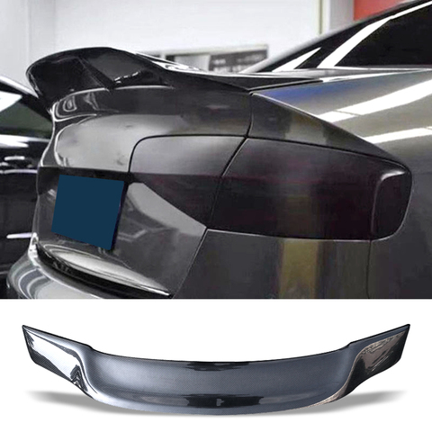 Car Trunk Spoiler Carbon Fiber FRP Auto Rear Trunk Wing R Style Refit Accessories Spoiler For Audi A4 B8 B9 Sedan 2013-2016 ► Photo 1/6