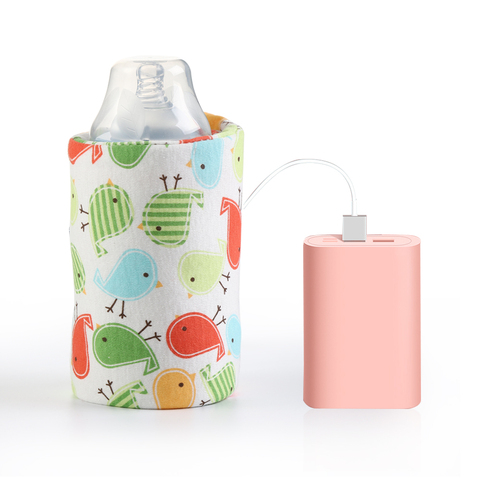 USB Milk Water Warmer Travel Stroller Insulated Bag Baby Nursing Bottle Heater Newborn Infant Portable Bottle Feeding Warmers ► Photo 1/6