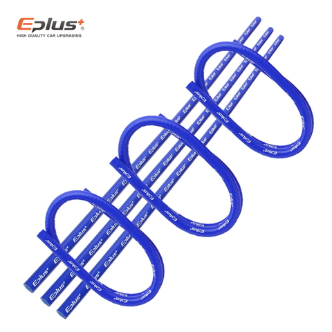 EPLUS blue soft Silicone tubing Hose Radiator Intercooler  Silicone pipeline Universal Braided Tube 3 layer 1M  Multiple sizes ► Photo 1/6