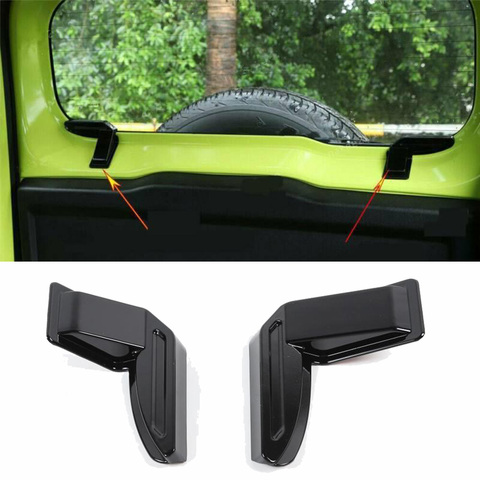 New Hot 2PCS Black ABS Rear Windshield Heating Wire Protection
