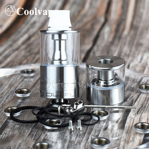 coolvape Dvarw DL FL RTA Single Coil Building 24mm Rebuildable Tank Vape Atomizer 6.0ml 316ss Tank rta ► Photo 1/6