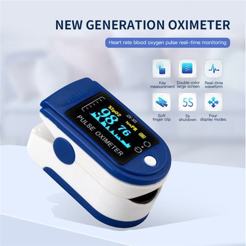 Portable Professional Finger Oximeter Digital Finger Pulse Oximeter OLED Blood Oxygen Heart Rate Health Diagnostic Monitor Tool ► Photo 1/6