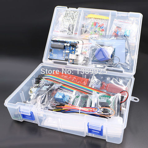 Updated Advanced Version RFID Starter Kit Learn Suite 1602 LCD Starter Kit for Arduino UNO R3 with Tutorial ► Photo 1/3