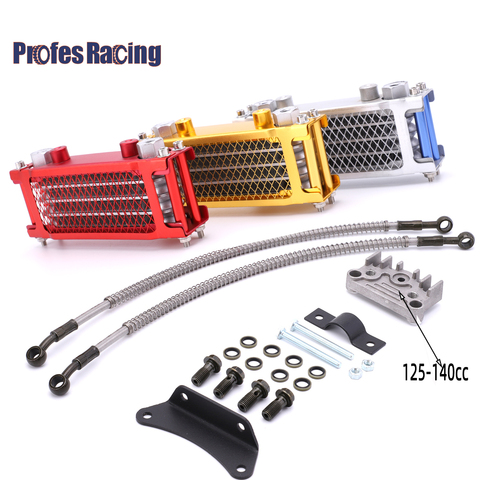 Motorcycle Oil Cooling Cooler Radiator Oil Cooler Set For 50 70 90 110 125 140cc Dirt Bike Monkey Bike DAX Pocket Bike ATV Motor ► Photo 1/6