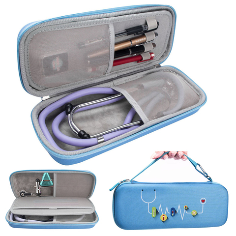 New EVA Hard Shell Portable Stethoscope Storage Bag Travel Carrying Case Box for Hard Drive Pen Medical Organizer 3M Stethoscope ► Photo 1/6