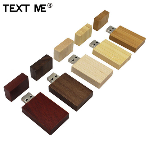 TEXT ME Rose wood Maple wood Personalized LOGO usb flash drive usb 2.0 4GB 8GB 16GB 32GB 64GB photography gift Walunt  wood ► Photo 1/6