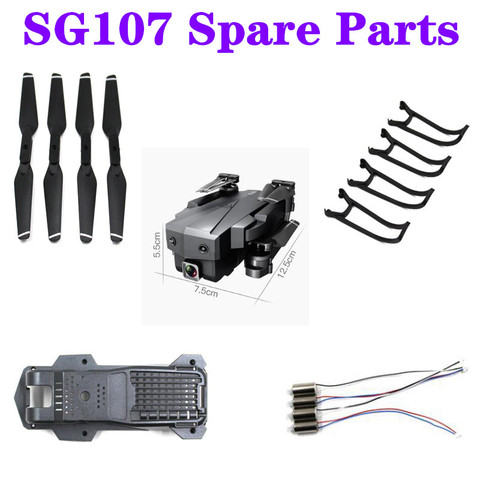 SG107 SG-107  RC drone Spare parts blade Protection ring motor shell  Charging line Remote control ► Photo 1/4