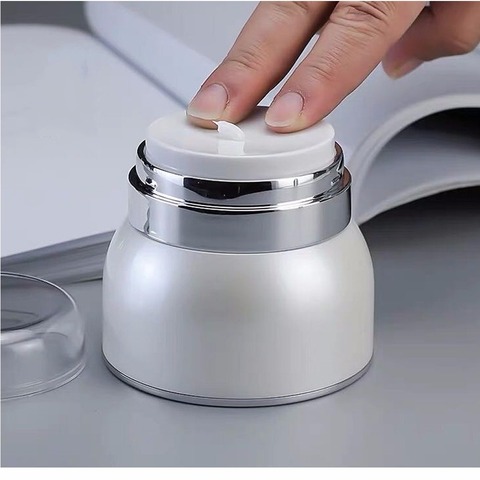 1pcs Cosmetic Jar Empty Acrylic Cream Cans Vacuum Bottle Press Cream Jar Sample Vials Airless Cosmetic Container 30g Wholesale ► Photo 1/6
