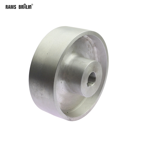 160*54*24mm Fully Aluminum Belt Grinder Running Wheel Roller Driving Wheel with 8*3mm Key Slot ► Photo 1/4