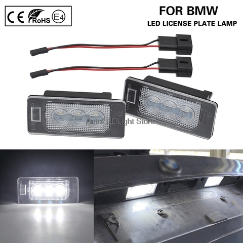 2X LED License Plate Light Lamp for BMW E82 E88 F22 F23 F45 E46 E90 E91 E92 E93 F30 F31 F34 F32 F36 F33 E39 E60 E61 F10 F11 E84 ► Photo 1/6