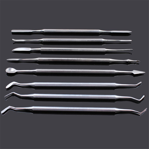 1pc Dental Spatula Mixing Knife Wax Carver Stainless Steel Double Ended Composite Resin Filling Instrument Wax Scoop Sculpting ► Photo 1/6