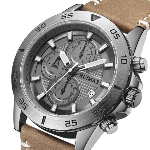 MEGIR RUIMAS Men Watch Sport Chronograph Quartz Military Watch Luxury Brand Zegarek Meski Erkek Kol Saati Relogio Masculino 572 ► Photo 1/6