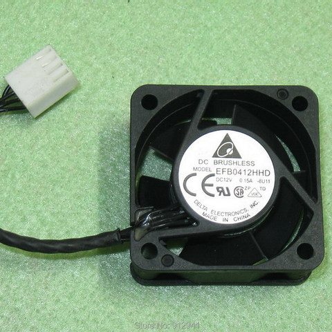 B119 Delta EFB0412HHD 4020 40mm x 40mm x 20mm DC Brushless Cooler Cooling Fan 12V 0.15A 4Wire 4Pin Connector ► Photo 1/1