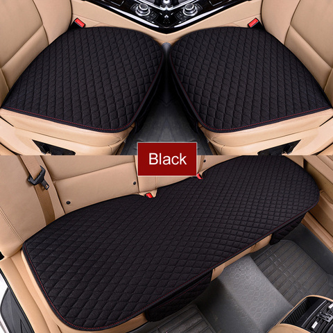 Car Seat Covers Front/Rear/ Full Set Choose Car Seat Cushion Linen Fabric Seat Pad Protector Car Accessories Anti-slip ► Photo 1/5