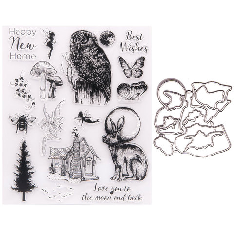 fairy tale Metal Cutting Dies 2022 new And Stamps for DIY Scrapbooking Album Paper Cards Decorative Crafts Embossing Die Cuts ► Photo 1/6