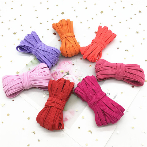 6mm Elastic Band Colorful Soft Latex Yarn Elastic Bands Rubber Band DIY Pregnant Baby Sewing Garment Applique Bags Accessories ► Photo 1/6