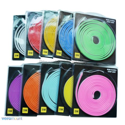 5m DC12V Flexible LED Strip Neon Tape SMD 2835 Soft Silicon Rubber Tube Outdoor Waterproof Light 6*12mm Blister Packaging ► Photo 1/6