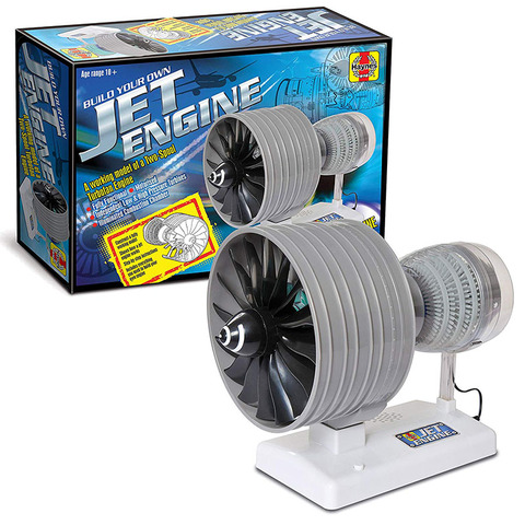 New STEM jet-jet aircraft engine model assembly toy battery-driven turbine Birthday shift ► Photo 1/4