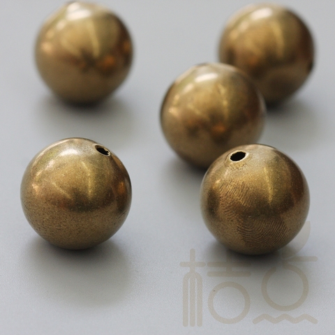 2 Pieces Raw Brass Ball - 20mm (3997C-F-151) ► Photo 1/2