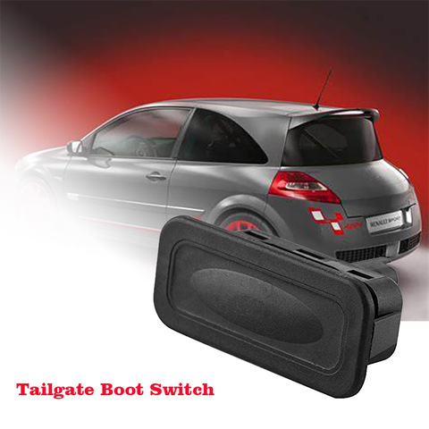 new Car Back-up Switch Boot Tailgate Trunk Release Switch 8200076256 for Renault Clio Megane Captur Kangoo Black Luggage Switch ► Photo 1/4