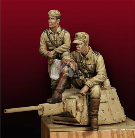 1/35 ancient warrior sit include 2 (NO TANK )    Resin figure Model Miniature gk Unassembly Unpainted ► Photo 1/1