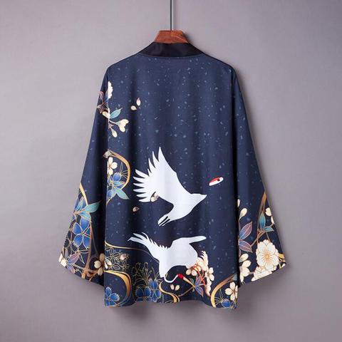 2022 Fashion Autumn Coat Japanese Kimono Cardigan Anime Kimono Haori For Woman Man Loose Student Long Sleeve Outer Garment ► Photo 1/5