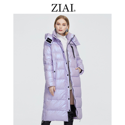ziai 2022 winter women parka long warm female jacket colorful Fabric fashion Slim women coat perfect brand quality hot ZR-9510 ► Photo 1/6