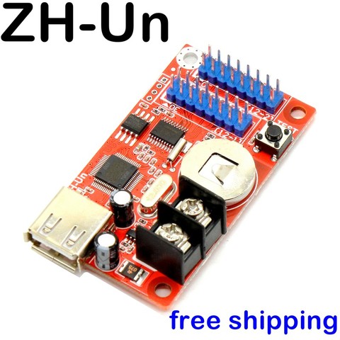 ZH-Un USB Led Control Card 320*32 Pixels P10 Module Controller for Advertising led Text Display Panel Drive Board Free Ship ► Photo 1/5