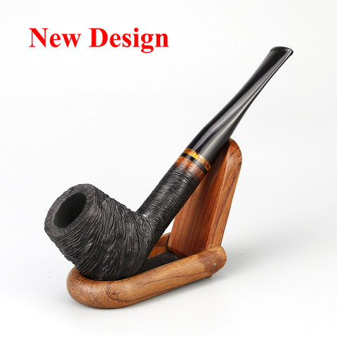 Classic Briar Wood Pipe 9mm Filter Smoking Tobacco Pipe Random Engraved Briar Pipe Smoking Pipe free tools set Smoking Accessory ► Photo 1/6