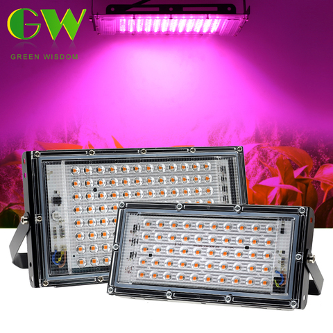 50W 100W LED Grow Light Phytolamp for Plants AC 220V Full Spectrum LED Floodlight for Flowers Seedlings Plant Growing Phyto Lamp ► Photo 1/6