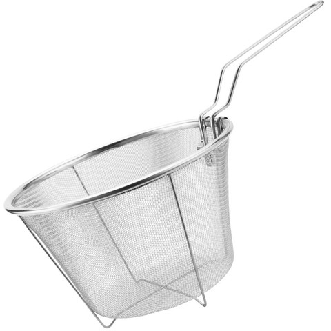 304 Stainless Steel Fry French Fries Chef Basket Kitchen Colander Mesh noodle Dumplings Strainer Frying fried Basket Cook tool ► Photo 1/6