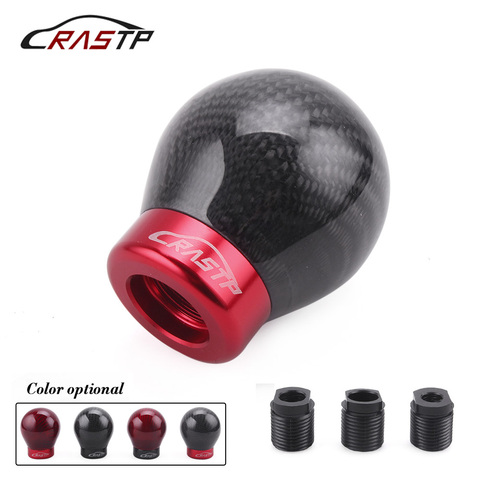 Universal Carbon Fiber Gear Shift Knob Manual/Automatic Shifter Lever Handle Fit for Honda for VW  for BMW for Toyota RS-SFN065 ► Photo 1/6