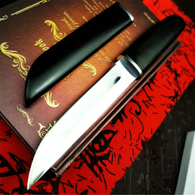 PEGASI  Japan gets D2 steel ebony mirror light sharp Japanese samurai sword classic high hardness tactical knife hunting knife ► Photo 1/6