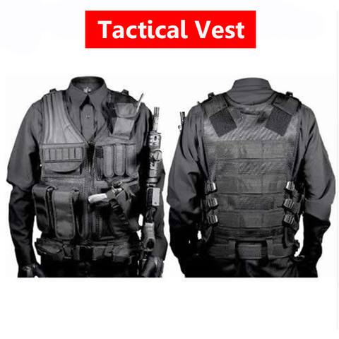 Adjustable Army Tactical Training Combat Vest Outdoor Hunting Airsoft Molle Vest Military Paintball Wargame Protective Waistcoat ► Photo 1/6