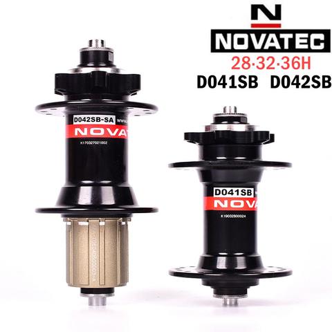 Novatec hub D041SB D042SB disc card brake MTB mountain bike hub bearing bicycle hubs 28 32 36 Holes red black 8/9/10/11speed ► Photo 1/6