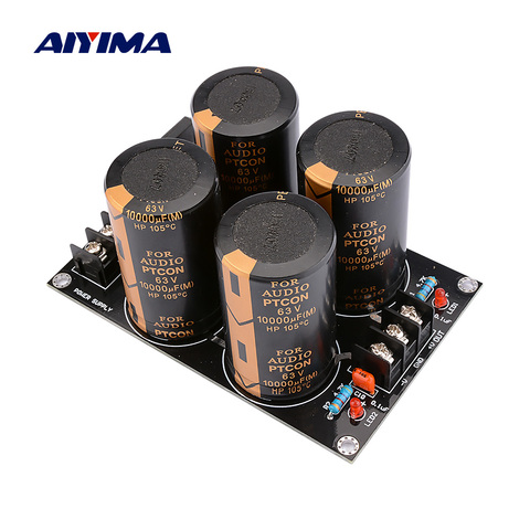 AIYIMA 50A Rectifier Filter Power Supply Audio Board 63V 10000UF Dual Power Amplifier Rectifier DIY For Home Theater ► Photo 1/6