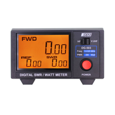 Origianl NISSEI DG-503 Power Meter 1.6-525Mhz Short Wave UV Standing Wave Meter SWR Digital Power Meter ► Photo 1/6