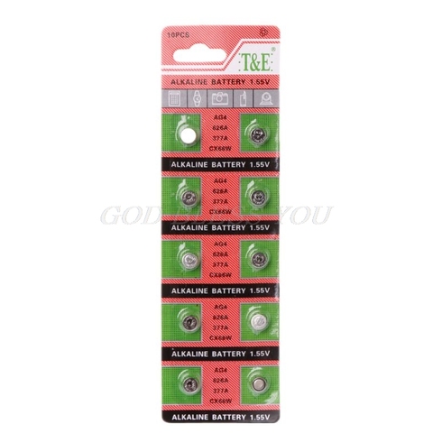 2022 New 10PCS Watch Coin Battery 1.5V AG4 377A 377 LR626 SR626SW SR66 LR66 Button Cell Batteries Toys Remote Camera ► Photo 1/6