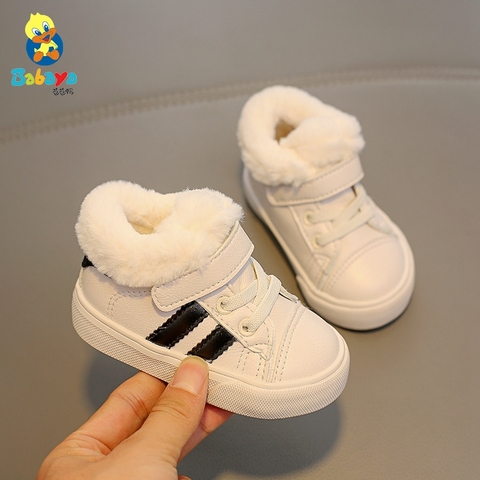 Children Shoes Baby Snow Boots 1-3 Years Old Plus Velvet Girls Boots 2022 New Baby Boys Shoes Winter Shoes Toddler First Walkers ► Photo 1/6