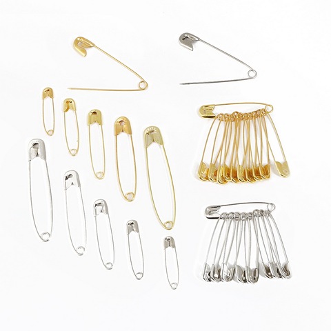 100pcs 50pcs Gold Silver Safety Pins DIY Sewing Tools Stainless Steel Needles Large Safety Pin Small Brooch Apparel Accessories ► Photo 1/6