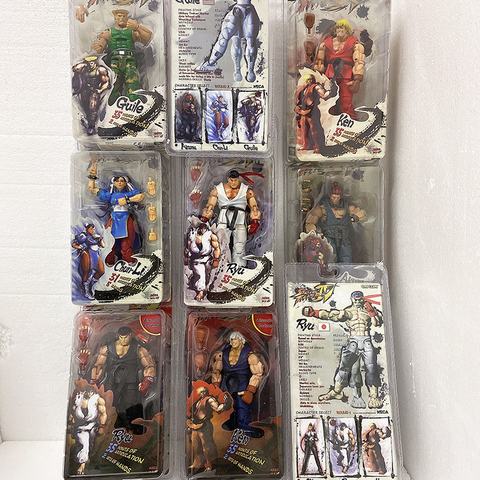 Ryu Figure Chun Li Ken Figure Chun-Li Hoshi Akuma Chunli Gouki Guile Action Figures NECA Toy Doll Gift ► Photo 1/6