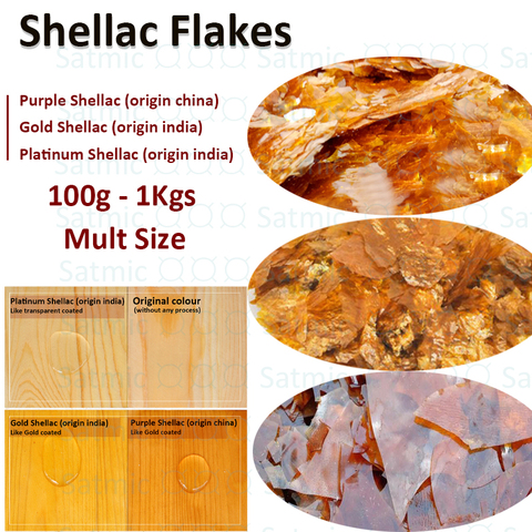 Natural Shellac Flakes For Wooden Repair Polish Furniture Polishing Origin Indian Shellac Varnish Golden Shellac ► Photo 1/6