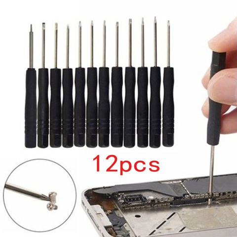 12Pcs Kit Screwdriver Set Eyeglasses Watch Phones Opening Pry Mobile Phone disassembly tool kit Set For Iphone Samsung Accessory ► Photo 1/6