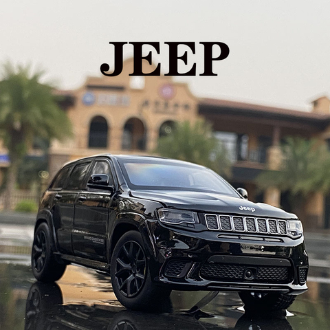 2022 New 1: 32 Alloy Car JEEP-SRT Grand Cherokee Classic Car Steering Shock Absorber Sound And Light Toy Car Boy Gifts Car model ► Photo 1/5