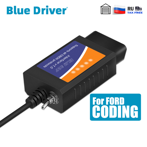 FORScan USB ELM327 V1.5 MS-CAN Switch OBD2 Scanner for Ford Automotive Coding Work with ELMconfig FoCCCus ELM 327 V1.5 ► Photo 1/6