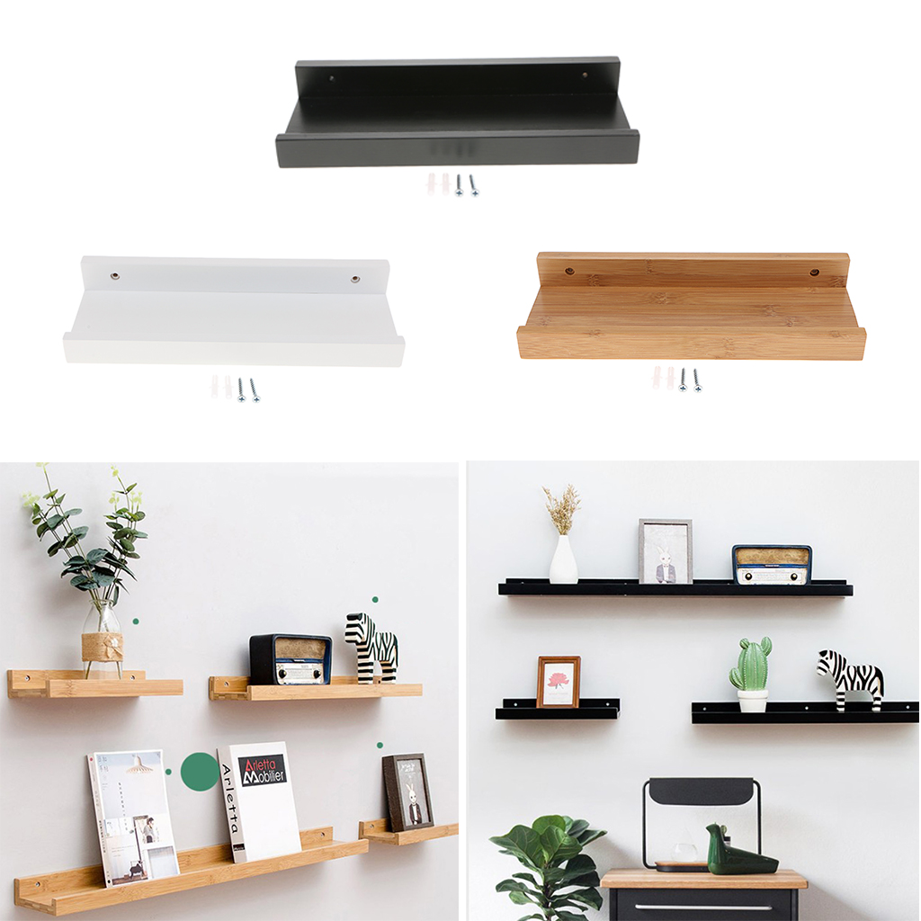 Kids Bedroom Wall Mounted Storage Shelf, Bookcase Thick Shelves