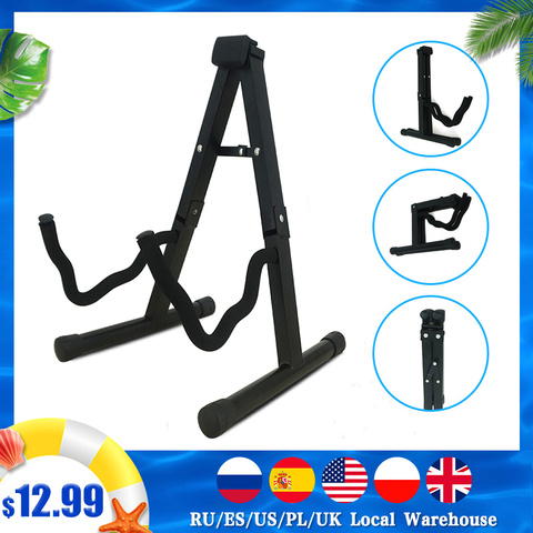 Universal Foldable Portable Guitar Stand Folding Lightweight Tripod Stringed Instrument Musical Rack Holder  Guitar Accessories ► Photo 1/6