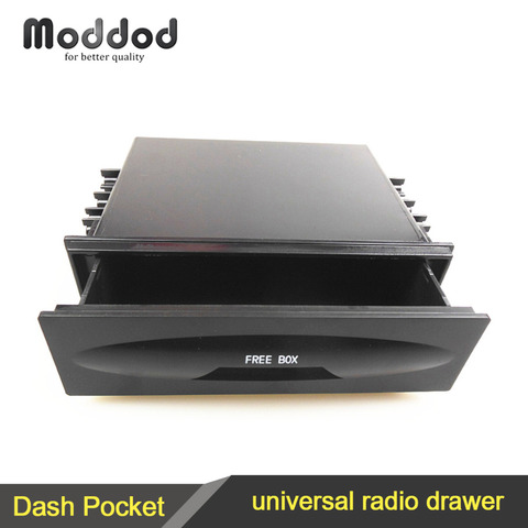 One Din Car Universal Radio CD Refitting Pocket Stereo Dash Installation Mounting Trim Fascia Kit Drawer ► Photo 1/6