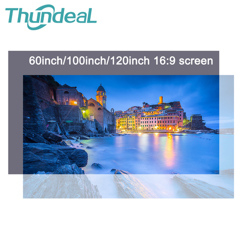 Thundeal 16:9 High Brightness Reflective Projector Screen 100 120 inch Fabric Cloth Screen for Espon BenQ XGIMI Home Beamer ► Photo 1/6